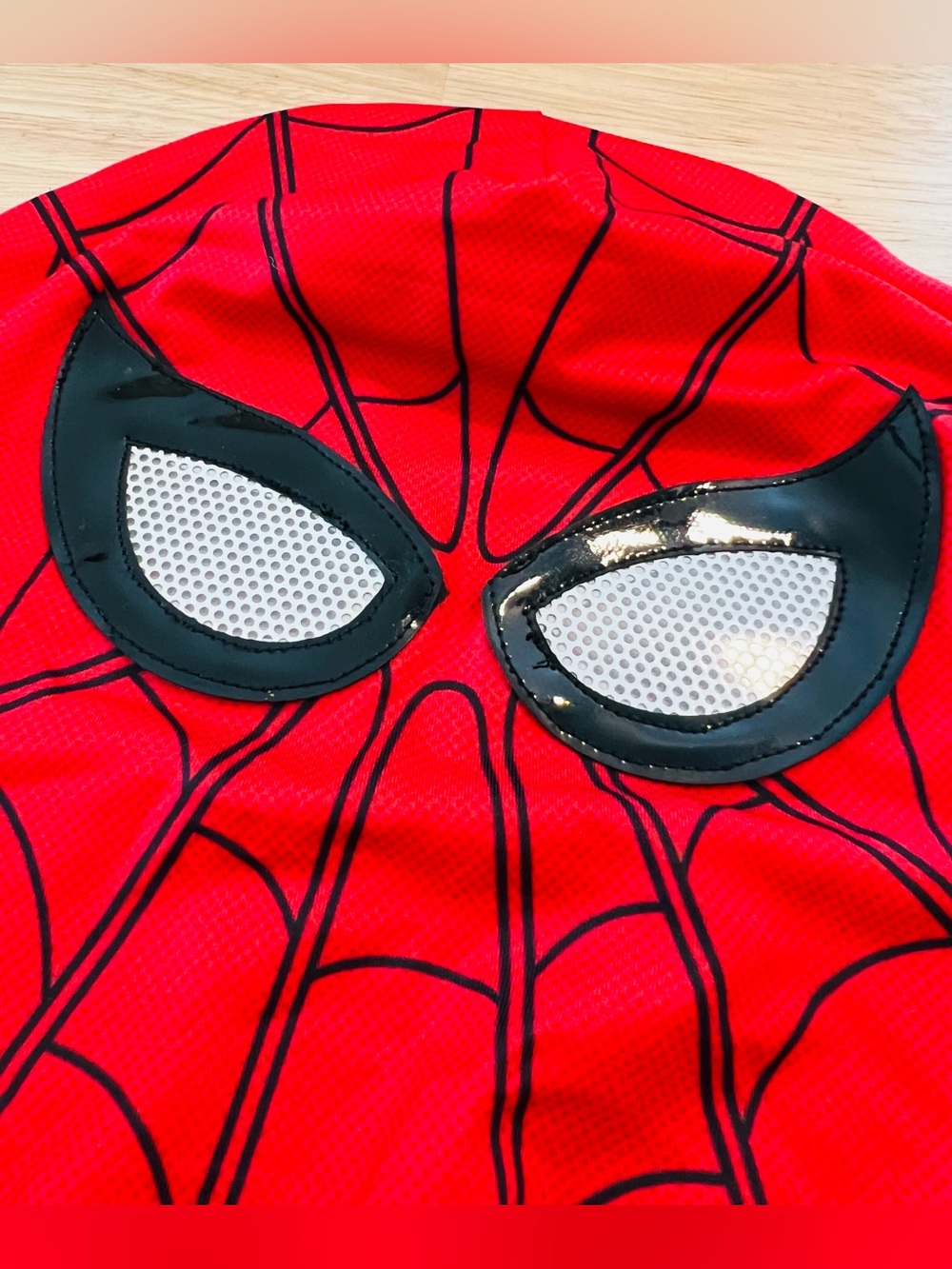 Marvel Spider-Man Kids Red & Black Costume Full Body Suit & Mask, Size S - Picture 14 of 16